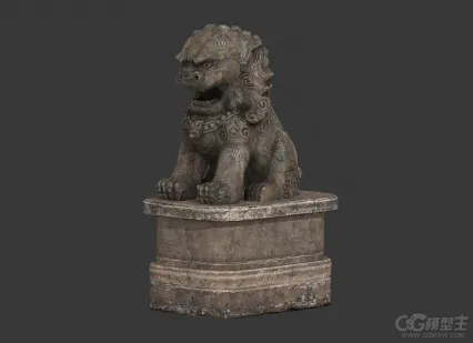 镇宅石狮3D模型