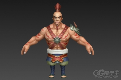 Q版壮汉 矮人战士 矮人武士3D模型