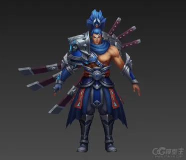 古代剑客 魔幻剑士 仙侠剑客 男剑客3D游戏人物模型