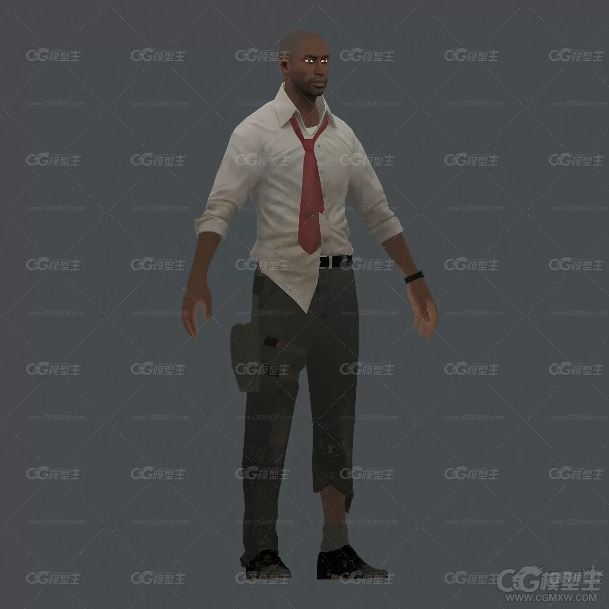 生存之旅manager 男枪手 人物3D游戏模型-1