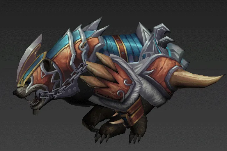 熊坐骑3D游戏模型 有绑定动画 骑宠