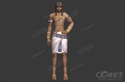 3D游戏男角色模型