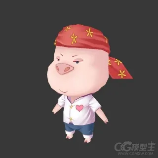 小猪3D模型