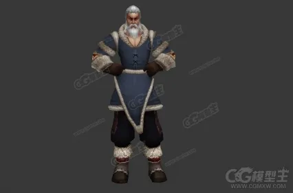 白胡子男人模型 白胡子大侠 白眉大侠 大师 师傅 江湖侠士 侠客