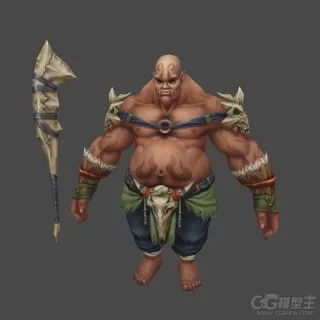沙漠马匪3D模型 胖子刀客 大胖子 恶徒 流氓 马匪