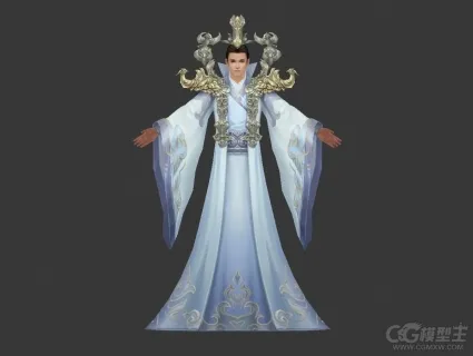 地星男游戏角色模型 神仙 仙剑男士 仙尊 灵尊 教主