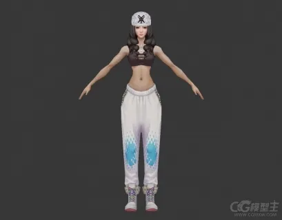 运动美女模型