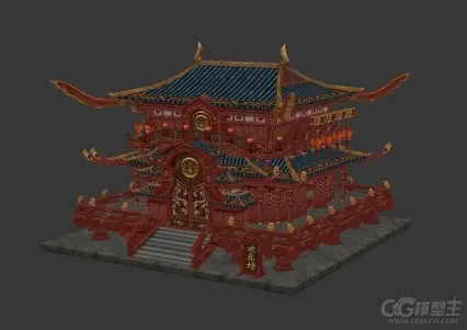 古代房屋建筑模型