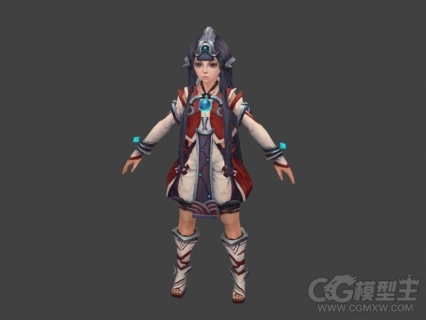 小师妹3D模型 小女孩  3D游戏人物模型