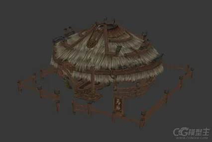 马厩3D模型 马房
