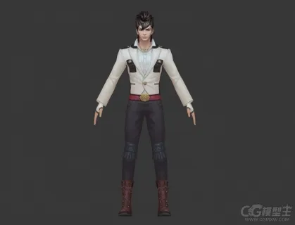 杀马特造型男人模型 男孩