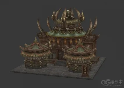 粮草站 粮库 古建筑 中国风建筑