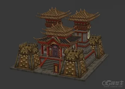 城防所3D模型