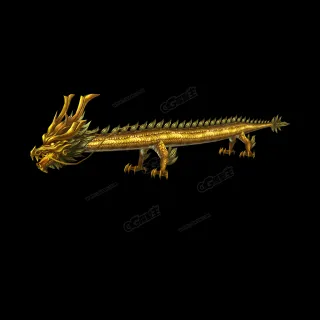金龙 金色龙 飞龙3d模型