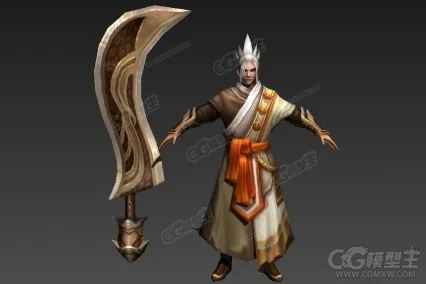 刀客3D模型 刀圣 大刀王五 勇士 古代侠客 大侠