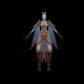 魔族巫师 祭祀 魔法师 术士 3D人物模型