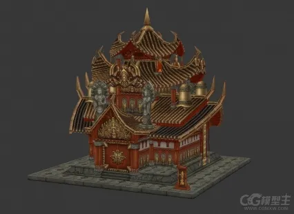 古代寺庙 庙宇 古建筑 阁楼