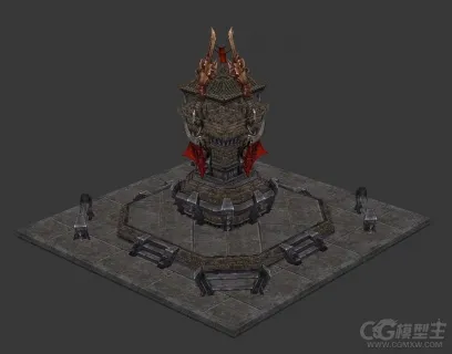 3D游戏场景建筑模型