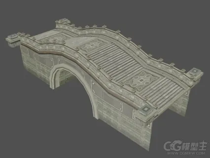 石孔桥 拱桥3D模型