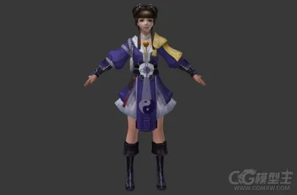紫衣修真少女