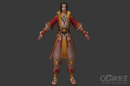 贵族男青年 古装男子 富家公子哥 3D游戏人物模型