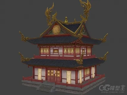 寺庙3D模型