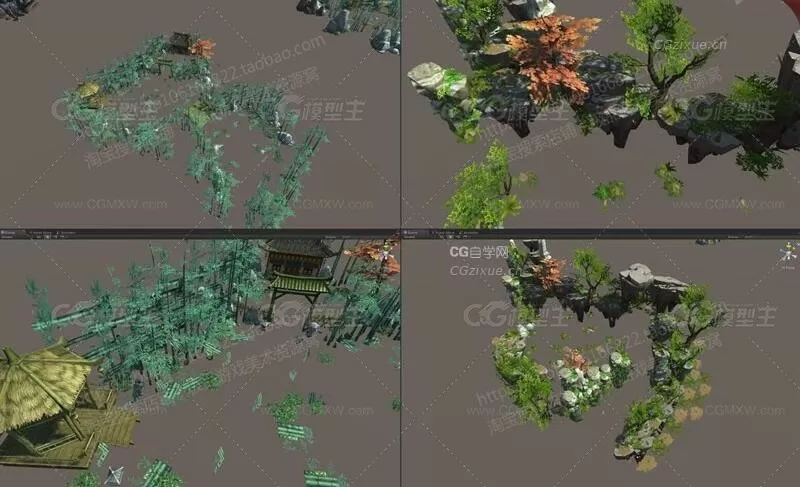 【剑侠情缘】完整的手游场景unity和MAX 3D模型-20