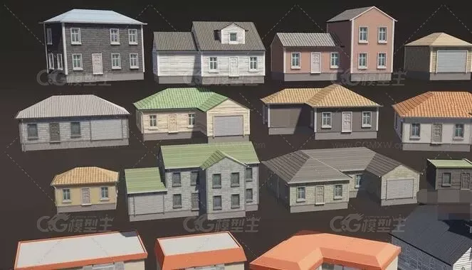 U3D低多边形城镇场景 角色 道具整合包POLYGON Town Pack 1.01-18