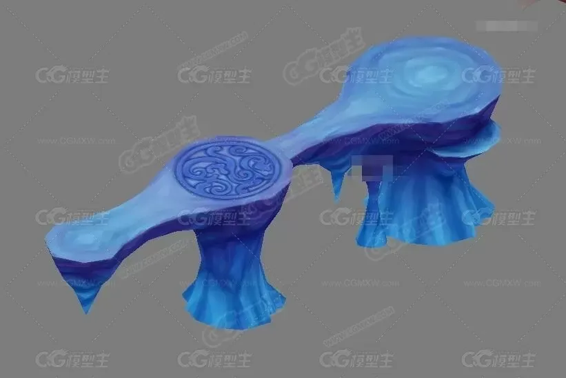 九天场景精品3d模型合集 max场景树木山石建筑模型 Q版卡通房子 民房-10
