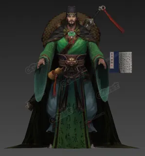 绿袍剑客 武侠剑客 大侠 江湖侠客 掌门 武林高手 次时代游戏模型