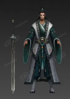 年轻道士 道长 古代道士 妖道 老道 次时代游戏模型 执剑道士