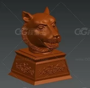 十二生肖 铜像3D打印高模 STL-4