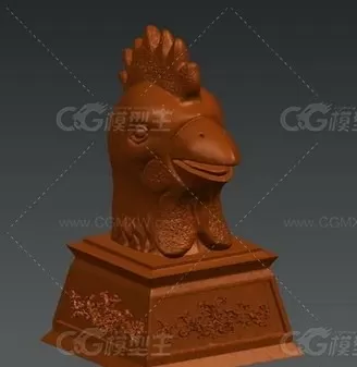 十二生肖 铜像3D打印高模 STL-7