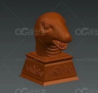 十二生肖 铜像3D打印高模 STL-14