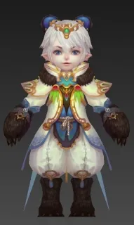 小熊王子大眼萌大眼男孩 卡通小男孩 小王子 Q版小王子 次时代3D模型