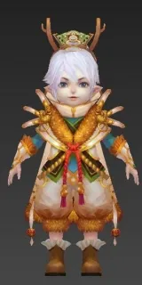 黄色小王子大眼萌大眼男孩 卡通小男孩 小王子 Q版小王子 次时代3D模型