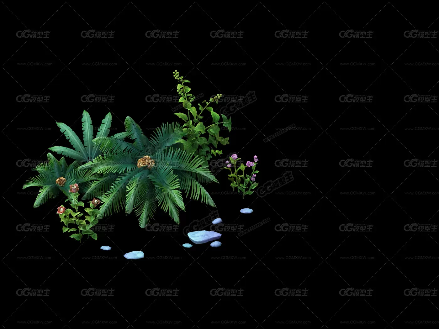 矮小的灌木丛-1
