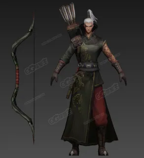 弓手小哥 弓箭手 弓手 射手 次时代游戏模型
