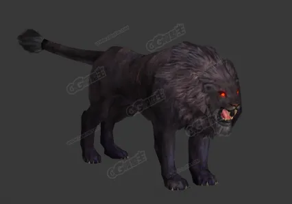 黑狮 狮子 恶灵 魔域妖怪 狮妖 次时代游戏3D模型