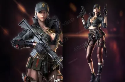 cf女英雄模型C4D模型