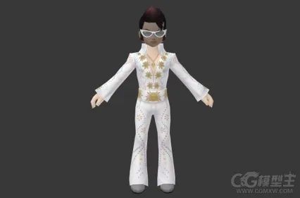 卡通猫王3D模型