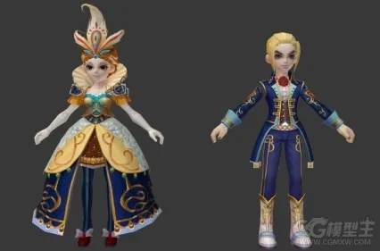 欧洲魔族男女游戏模型