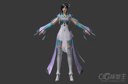 古代美女3D模型 古装美女 古装小姐姐 富家小姐 侠女