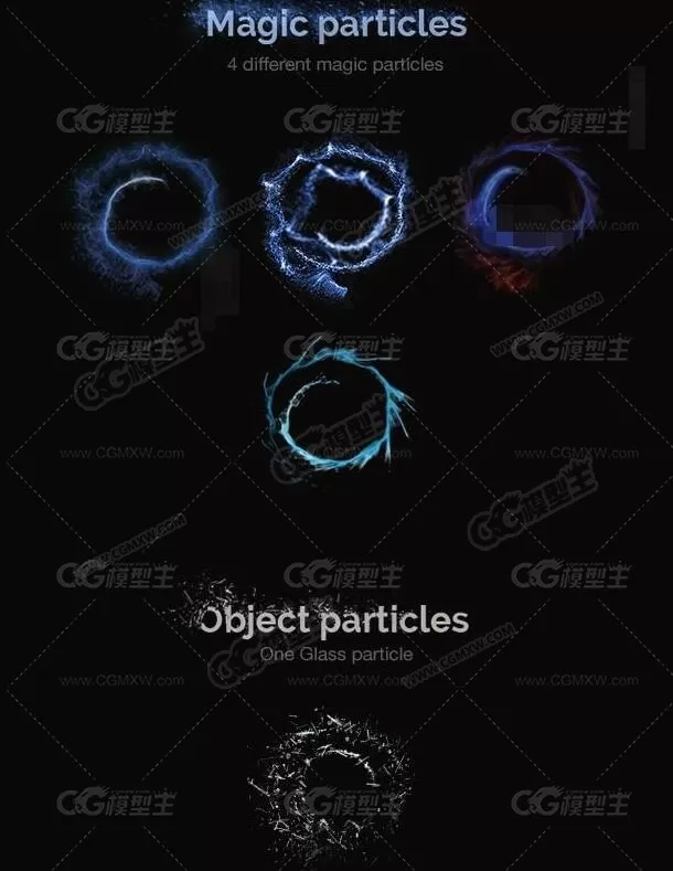 烟火灰尘AE特效粒子生成器预设包AE模板内附使用教程-7