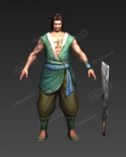 绿衣混混 绿林强盗 盗匪 土匪 恶霸 古装土匪3D模型
