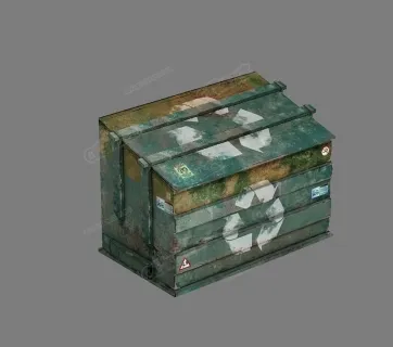 垃圾桶-3d模型