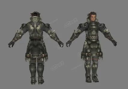 西方盔甲勇士 战士 士兵3D模型