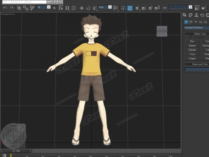 穿越时空-dd-3d模型 夏日小男孩 阳光男孩