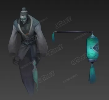 幽灵仆从 3D模型 鬼蜮仆人 鬼魂 魂魄 幽冥仆人 次时代游戏3D模型