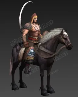 蒙古骑兵 3D模型 古代骑兵 匈奴骑兵 兵士 勇士 武士 弯刀战士 次时代游戏3D模型